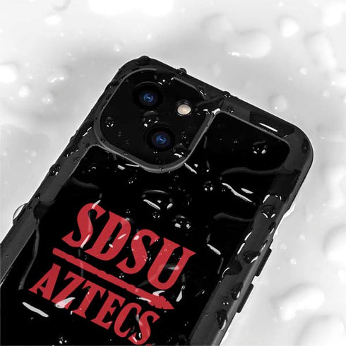 San Diego State University Aztecs San Diego State iPhone 15 Plus Waterproof Case